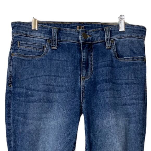 Kut from the Kloth Women's Jeans Toothpick Skinny Distressed Mid Rise Size 8 - Picture 3 of 9
